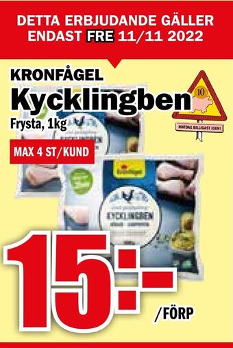 Matdax Kycklingben erbjuda