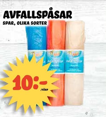Nelins Avfallspåsar erbjuda