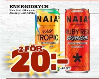 Nelins Energidryck erbjuda