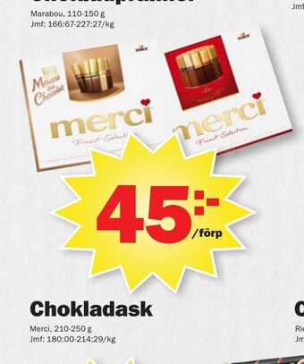 Pekås Chokladask erbjuda