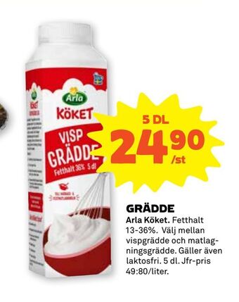 Stora Coop Grädde erbjuda