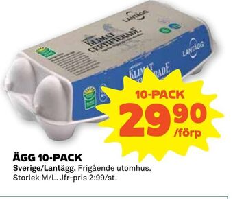 Stora Coop Ägg 10-pack erbjuda