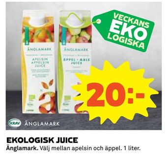 Coop Ekologisk juice erbjuda