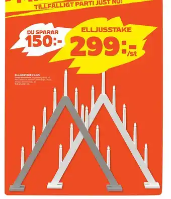 Elljusstake 9 ljus