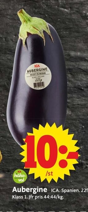ICA Supermarket Aubergine erbjuda