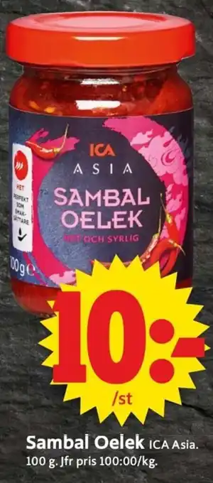 ICA Supermarket Sambal Oelek ICA Asia erbjuda