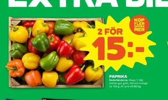 Stora Coop Paprika erbjuda