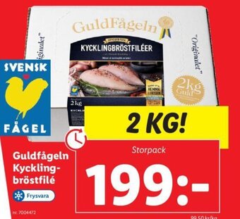 Lidl Guldfågeln Kycklingbröstfilé erbjuda