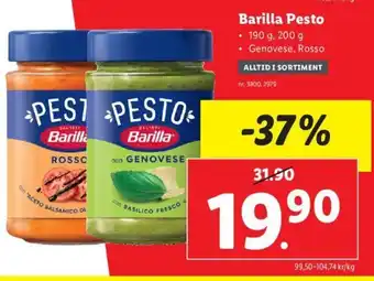 Lidl Barilla Pesto erbjuda