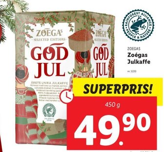 Lidl Zoégas Julkaffe erbjuda