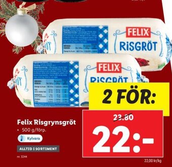 Lidl Felix Risgrynsgröt erbjuda