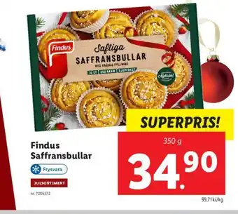 Lidl Findus Saffransbullar erbjuda