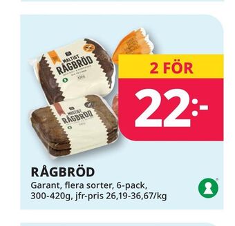 Tempo Rågbröd erbjuda