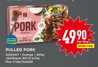 Willys Pulled pork erbjuda