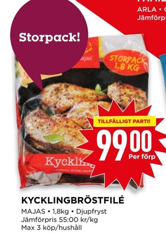Willys Kycklingbröstfilé erbjuda