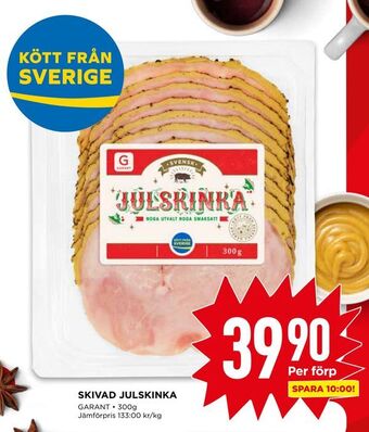 Willys Skivad julskinka erbjuda