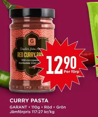Willys Curry pasta erbjuda