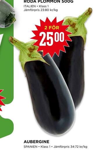 Willys Aubergine erbjuda