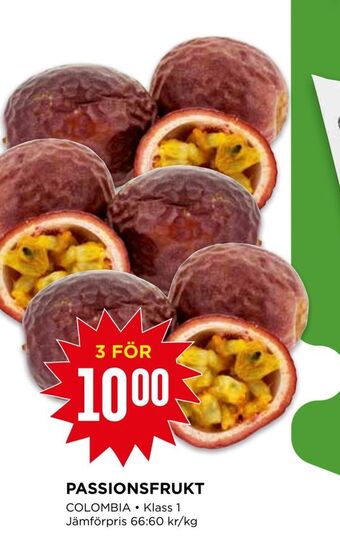 Willys Passionsfrukt erbjuda