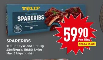 Willys Spareribs erbjuda