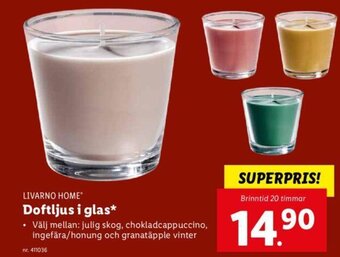 Lidl Doftljus i Glas erbjuda