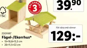 Fågel-/Ekorrhus