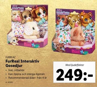 Lidl FurReal Interaktiv Gosedjur erbjuda