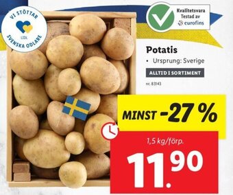 Lidl Potatis erbjuda