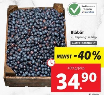 Lidl Blåbär erbjuda