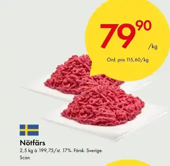 Snabbgross Nötfärs Scan erbjuda