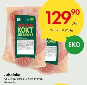 Julskinka Garant Eko