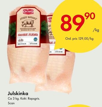 Snabbgross Julskinka Scan erbjuda