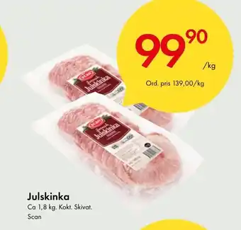 Snabbgross Julskinka Scan erbjuda