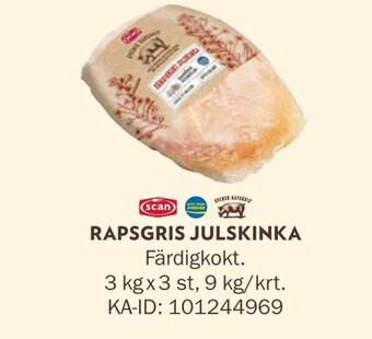 Snabbgross Rapsgris Julskinka erbjuda