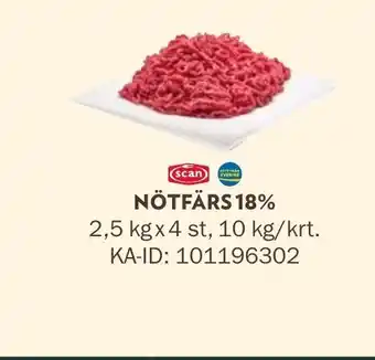 Snabbgross Nötfärs 18% erbjuda