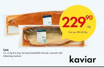 Snabbgross Lax Falkenberg Seafood erbjuda