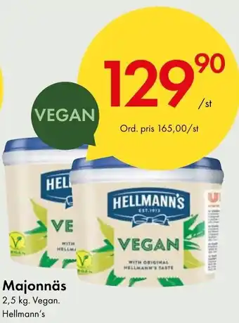 Snabbgross Majonnäs Vegan Hellmann's erbjuda