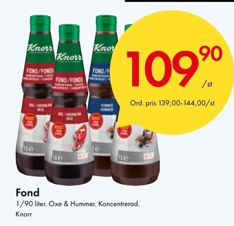 Snabbgross Fond Knorr erbjuda