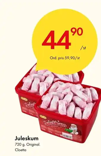 Snabbgross Juleskum Cloetta erbjuda