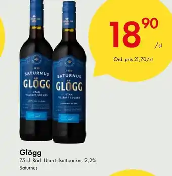 Snabbgross Glögg Saturnus erbjuda