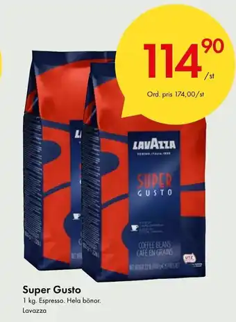 Snabbgross Super Gusto Lavazza erbjuda