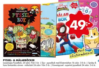 ÖoB Pyssel- & Målarböcker erbjuda
