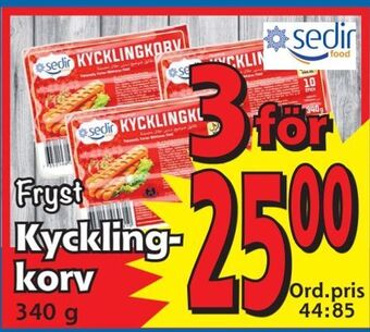 Supergrossen Kycklingkorv erbjuda