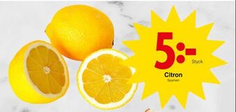 Matöppet Citron erbjuda