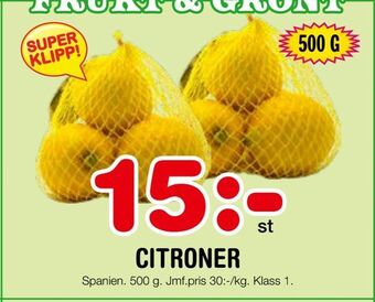 Nya Pulsen Citroner erbjuda