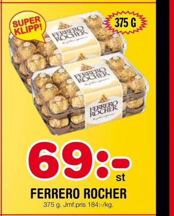Nya Pulsen Ferrero rocher erbjuda