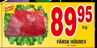 Nya Pulsen Färsk högrev erbjuda