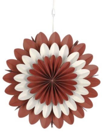 Adventsstjärna papp blomma 46 cm, northlight