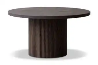 EM Home Fairfax matbord ø138, h75cm lackad ekfanér mocca erbjuda