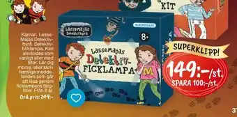 Kärnan lassemajas detektiv byrå detektiv ficklampa